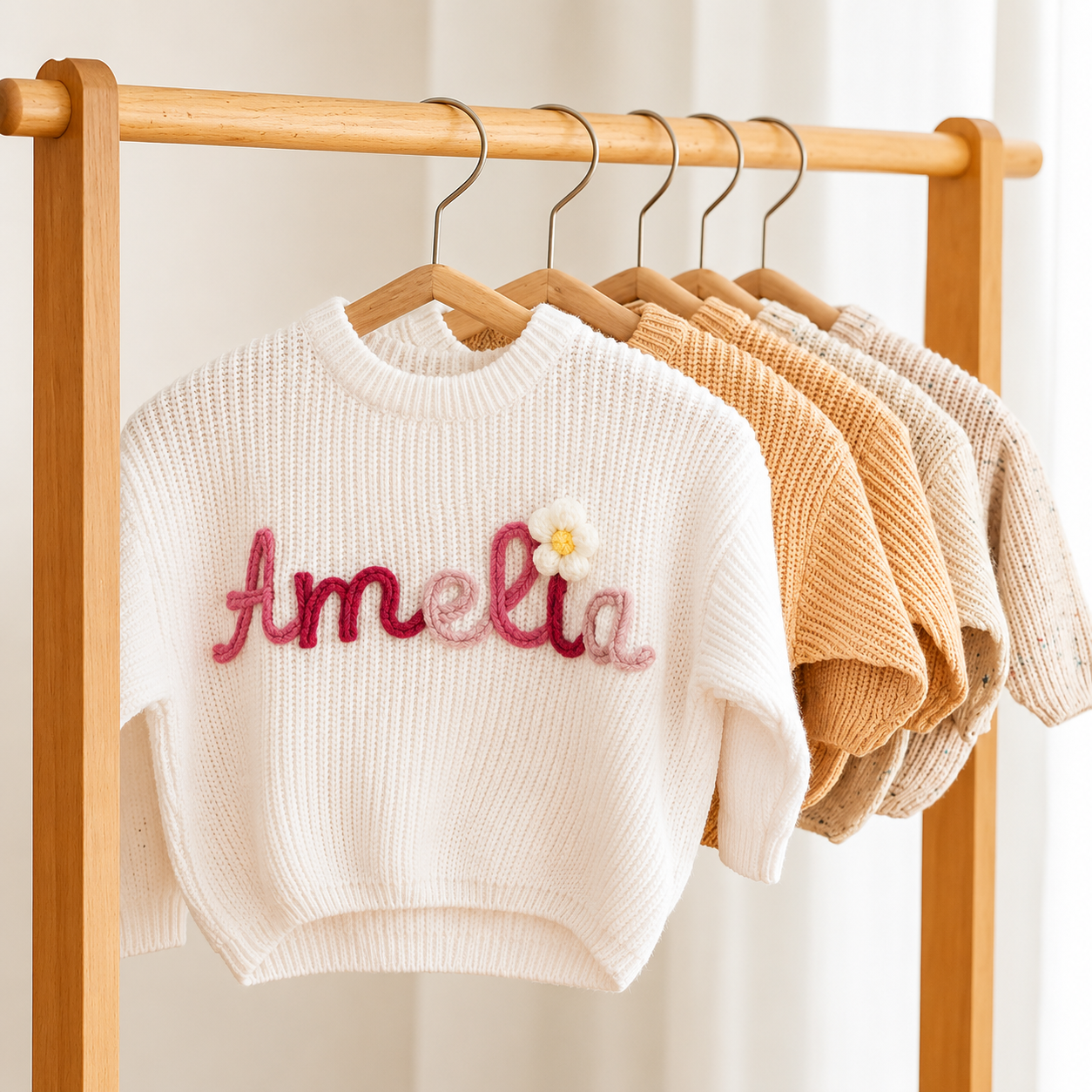 Personalised Crochet Baby & Children's Jumper (0-5 years)