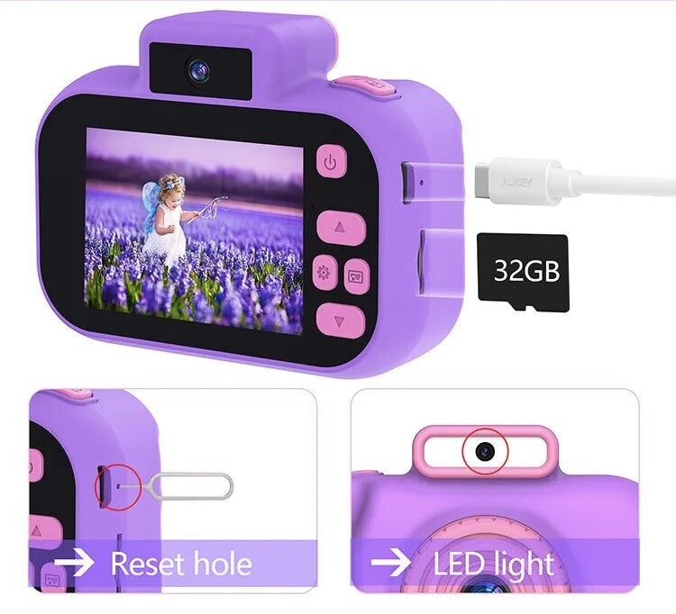 Kids 3-in-1 Digital Photo and Video Camera + Games (4+ years)-Little Travellers