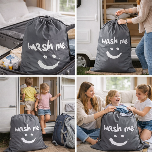 Travel Laundry Bag 'Wash me'
