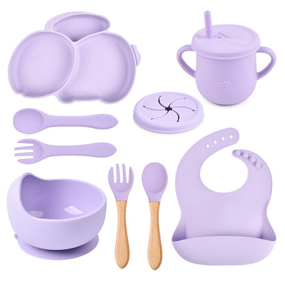 Nibbly Bunny - Personalised Silicone Baby Feeding Set (10 Pieces)