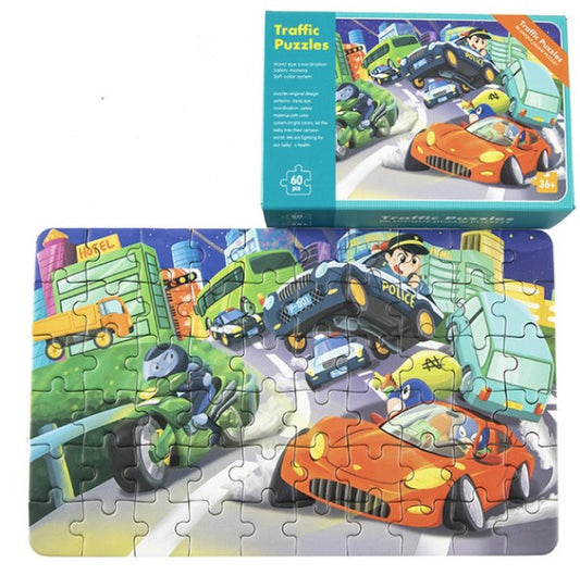 Traffic Jigsaw Puzzle - 60 Pieces (3 to 8 years)