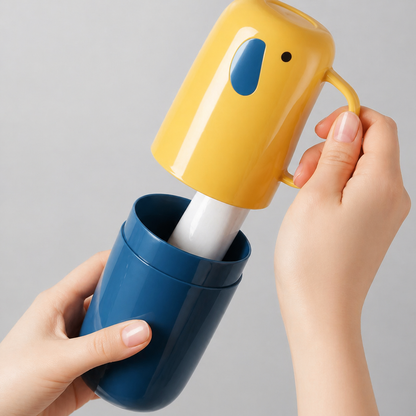 Little Elephant - 2-1 Kids Toothbrush Travel Case & Cup