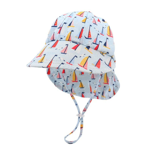 Fast-drying Children's Beach Hat (Sailing Boats)-Little Travellers