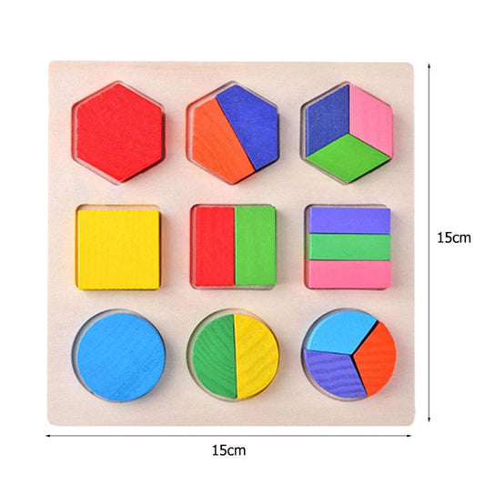 Montessori Wooden 3D Puzzle (3+ years)-Little Travellers