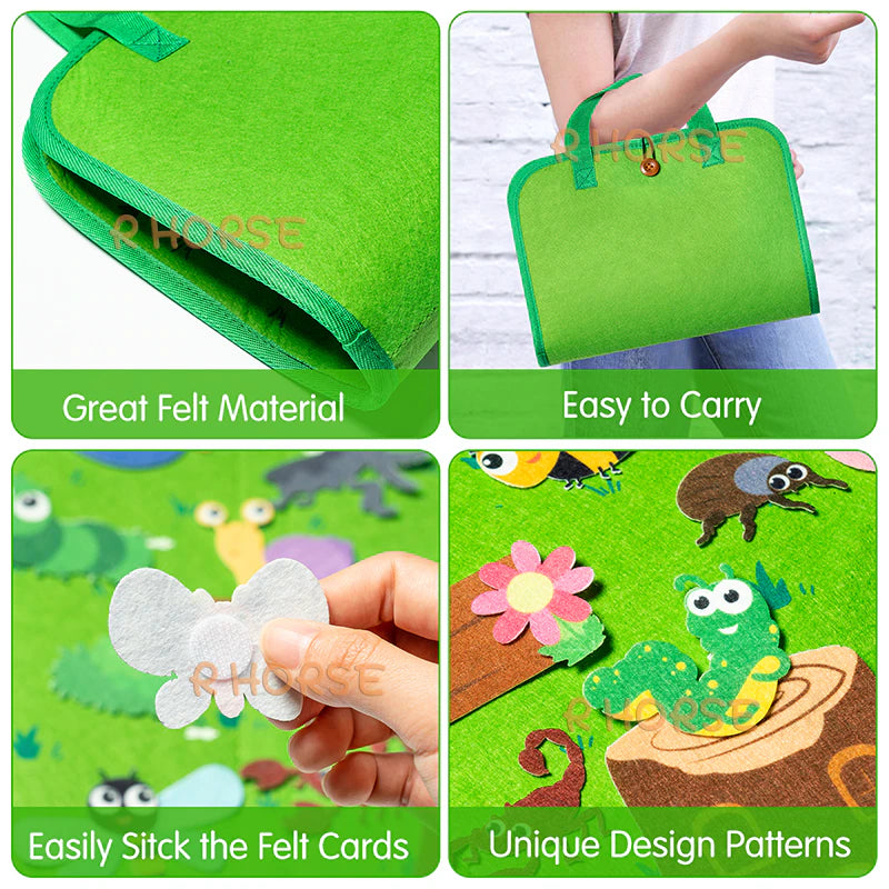 montessori travel felt board-Montessori Travel Felt Board - Farm ...