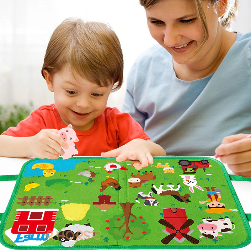 montessori travel felt board-Montessori Travel Felt Board - Farm ...